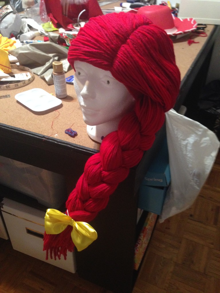 Test #3: One side braid... Looks better for Jessie.