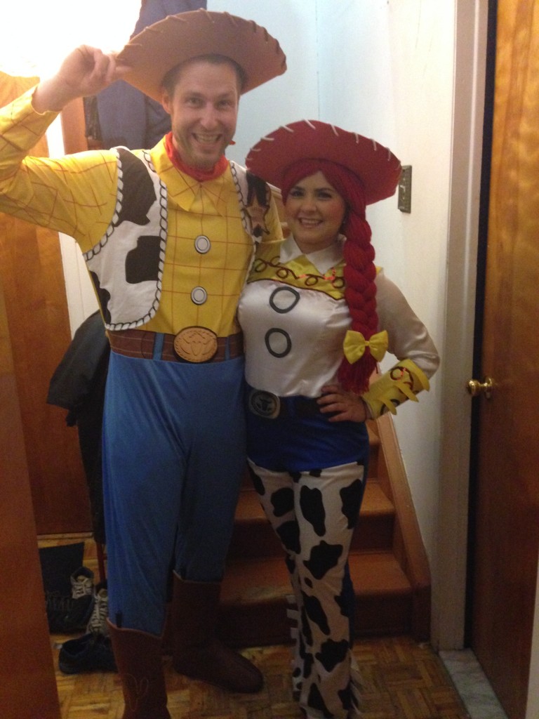 Woody and Jessie at the party!